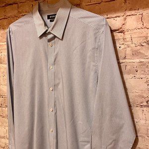 DKNY MEN'S SHIRT SIZE L LONG SLEEVE NO POCKETS